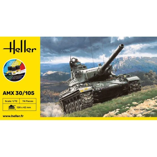 STARTER KIT AMX 30/105, 1/72 - Heller 56899