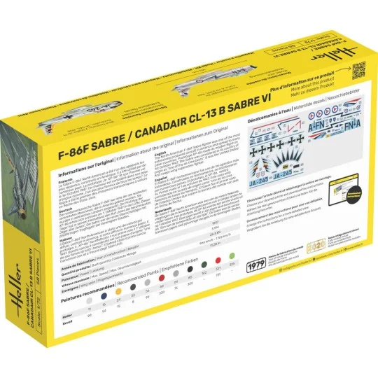 F-86F Sabre / Canadair CL-13 B Sabre VI, 1/72 - Heller 80277
