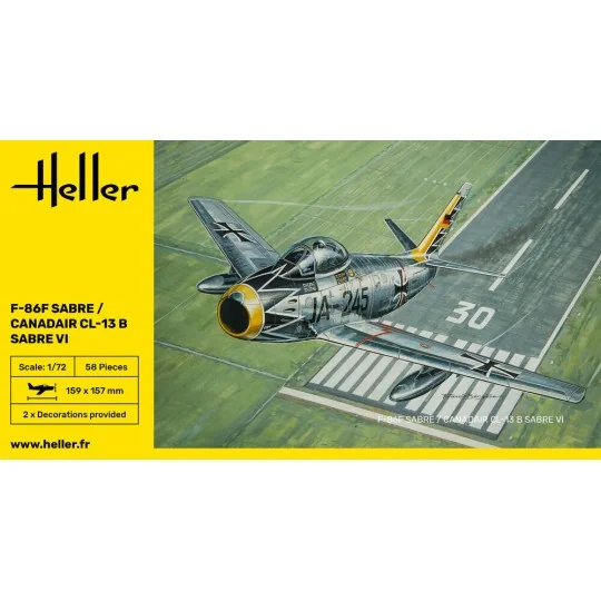 F-86F Sabre / Canadair CL-13 B Sabre VI, 1/72 - Heller 80277