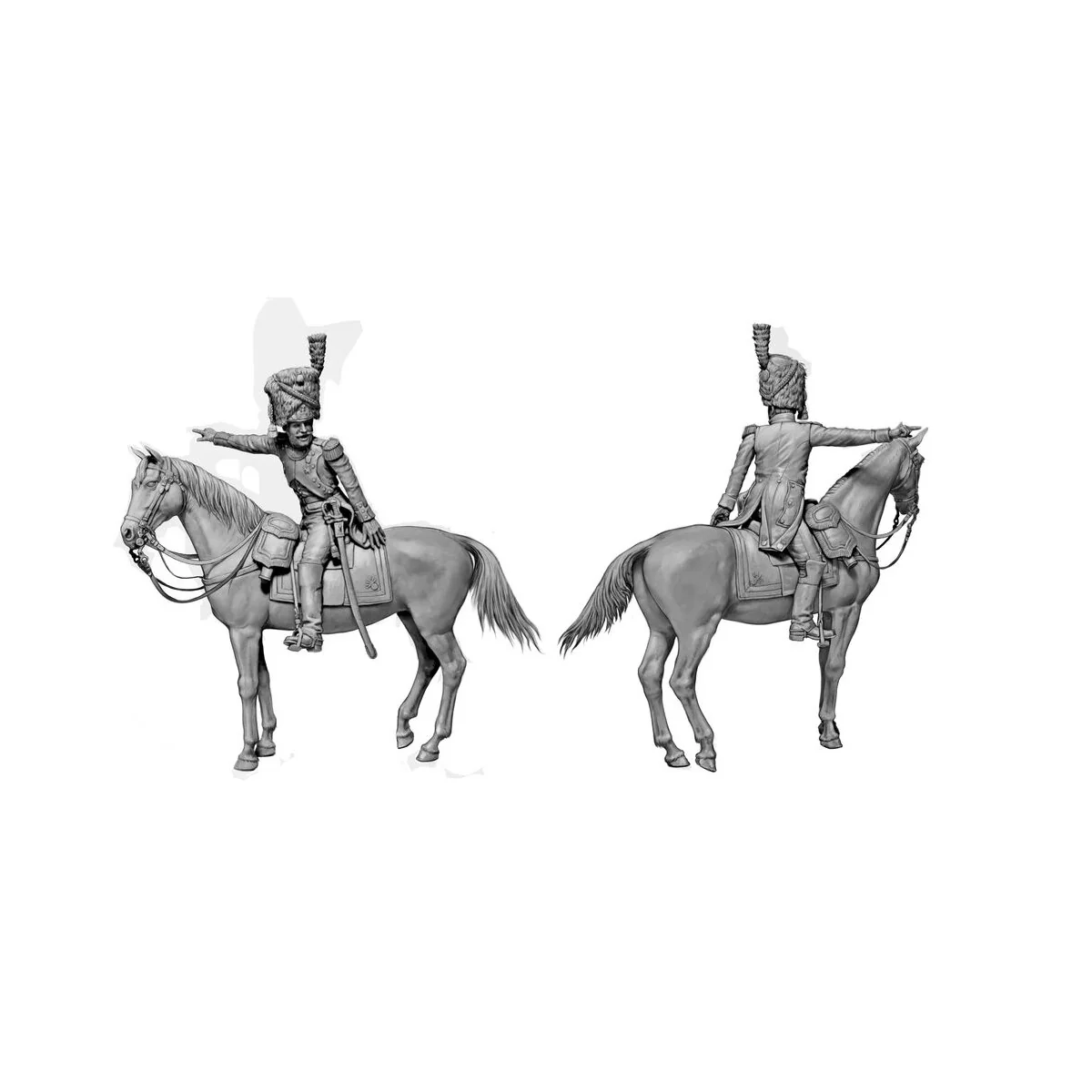 Napoleonic Wars Era. The Old Guard Officer, 1/32 - Master Box Ltd. ...