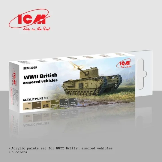 WWII British armored vehicles - ICM 3099