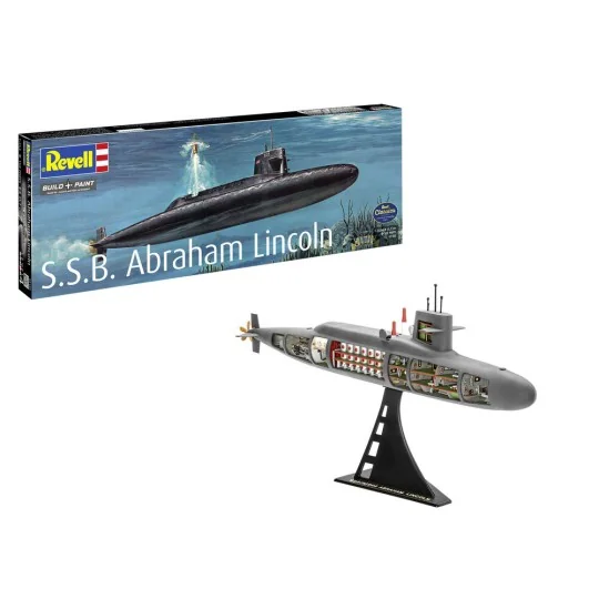 S.S.B. Abraham Lincoln with Interior, 1/253 - Revell 05185