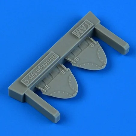 F4U-1 bird cage Corsair headtrest type C for Tamiya, 1/72 - Quickbo...