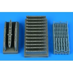 A-1 Skyraider pylons - early version for Trumeter, 1/32 - Aires 2295