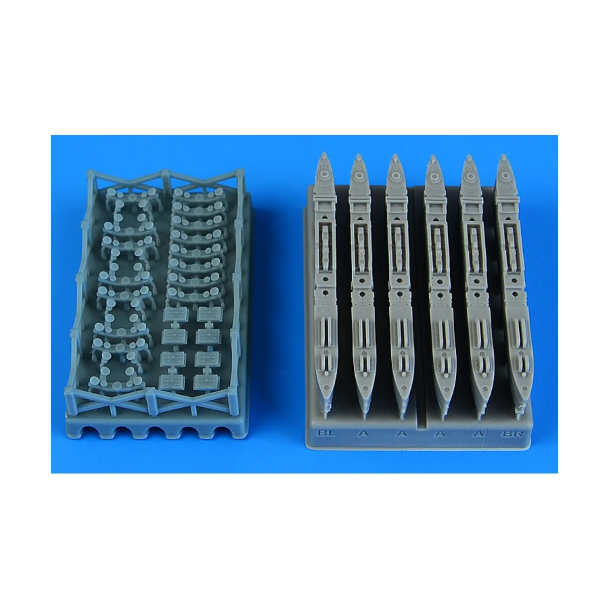 Mil Mi-8MT/Mi-17 pylons for Zvezda, 1/48 - Aires 4954