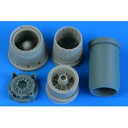 F-16I Sufa exhaust nozzle - opened for Kinetic, 1/48 - Aires 4952 2