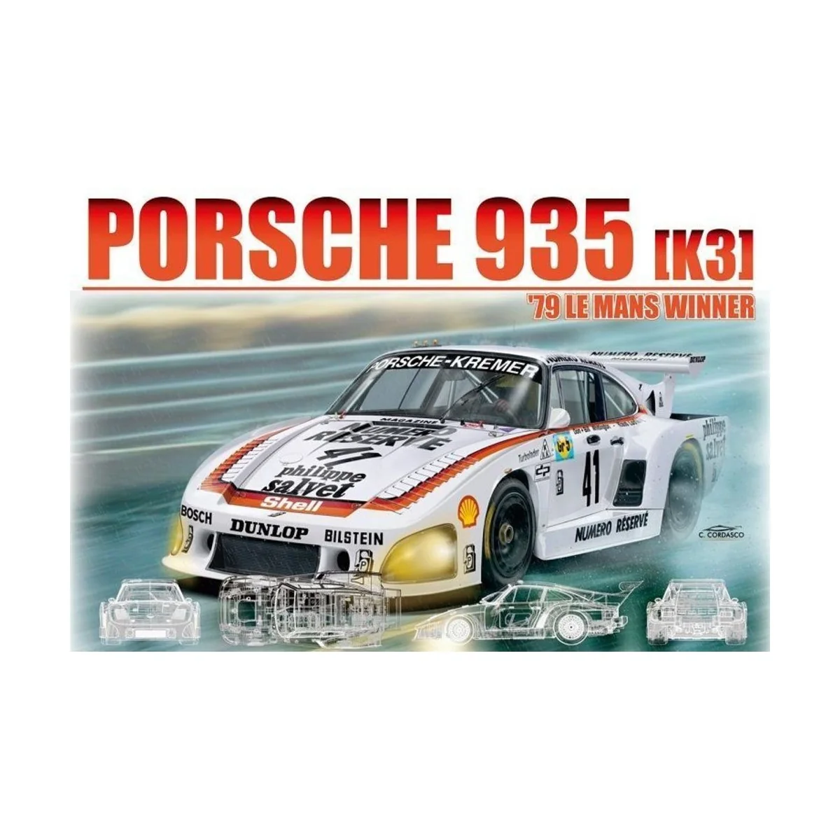 Porsche 935 (K3) '79 LM Winner, 1/24 - NUNU-BEEMAX PN24006