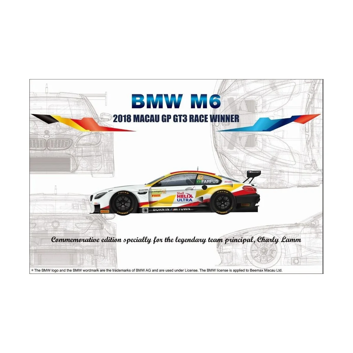 M6 GT3 2018 Macau GP, 1/24 - NUNU-BEEMAX PN24008