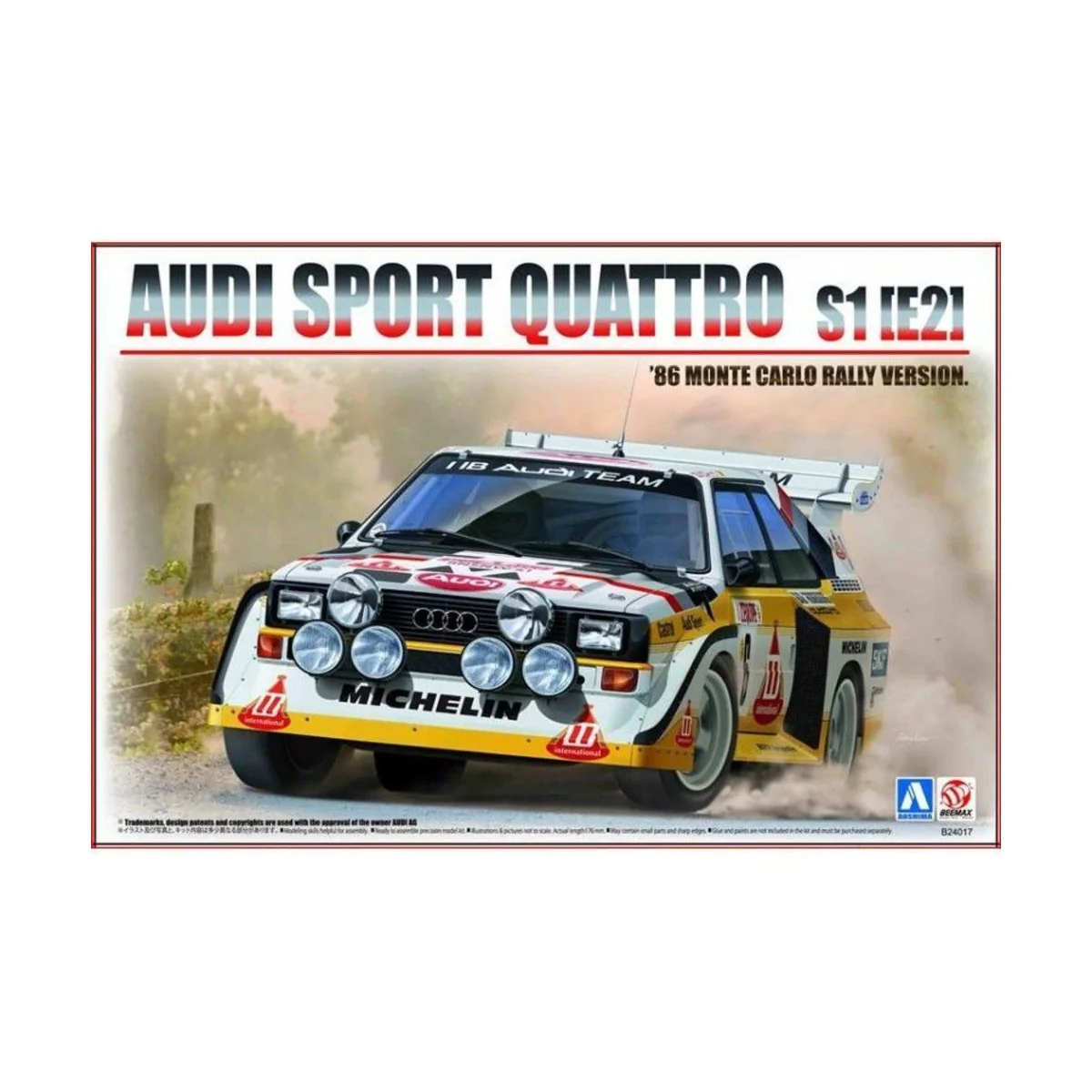 Audi Sport Quattro S1(E2) '86 Monte Carlo Rally Ver., 1/24 - NUNU-B...