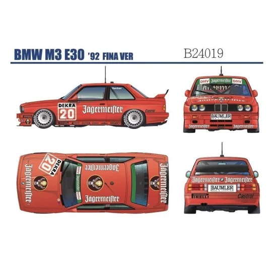 BMW M3 E30 1992 Sport Evolution II, 1/24 - NUNU-BEEMAX B24019