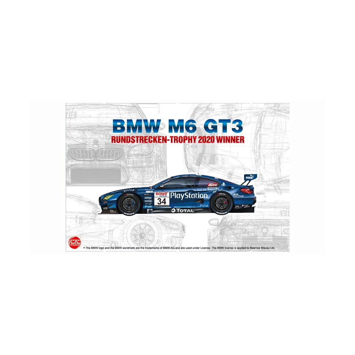 BMW M6 GT3 RUNDSTRECKEN-TROPHY 2020 Winner PlayStation, 1/24 - NUNU...