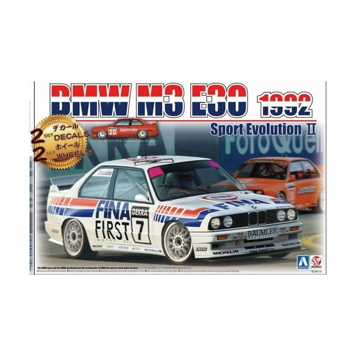 BMW M3 E30 1992 Sport Evolution II, 1/24 - NUNU-BEEMAX B24019