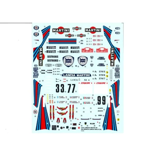 Lancia Delta S4 Martini '86 Monte Carlo, 1/24 - NUNU-BEEMAX PN24030