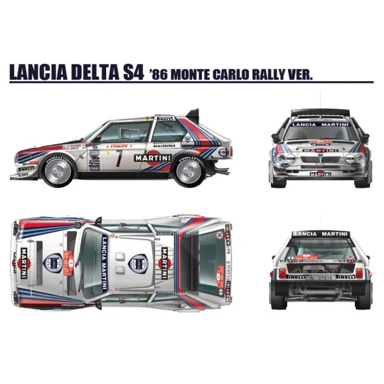 Lancia Delta S4 Martini '86 Monte Carlo, 1/24 - NUNU-BEEMAX PN24030