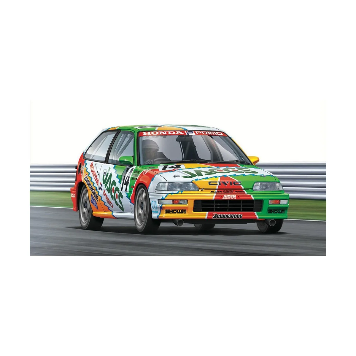 HONDA Civic EF9 '92 JTC (AIDA), 1/24 - NUNU-BEEMAX PN24021