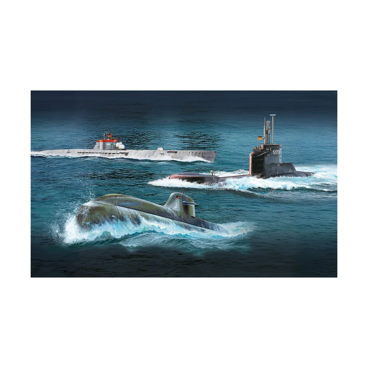 70 Jahre Bundeswehr:Wilhelm Bauer, Type 206A, Class2, 1/144 - Revel...