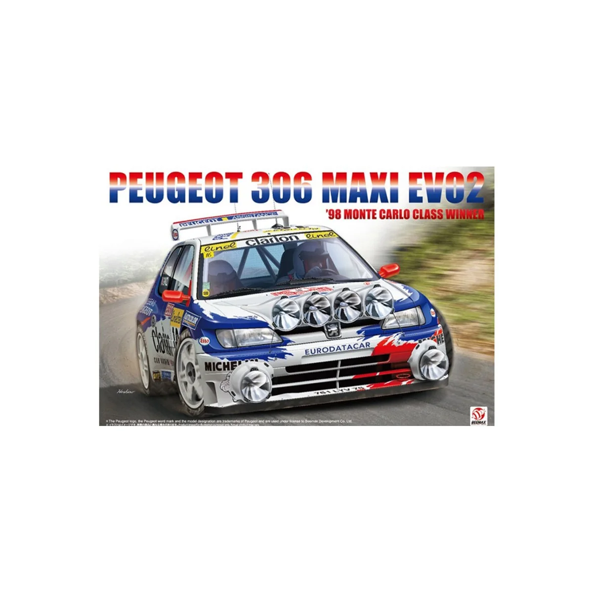 Peugeot 306 Maxi EVO2, 1/24 - NUNU-BEEMAX B24026