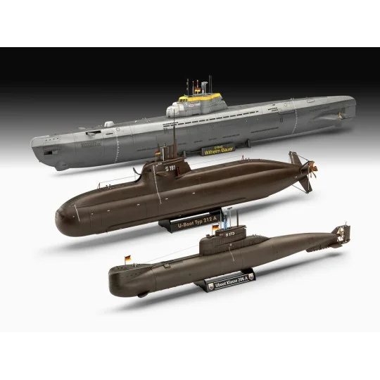 70 Jahre Bundeswehr:Wilhelm Bauer, Type 206A, Class2, 1/144 - Revel...