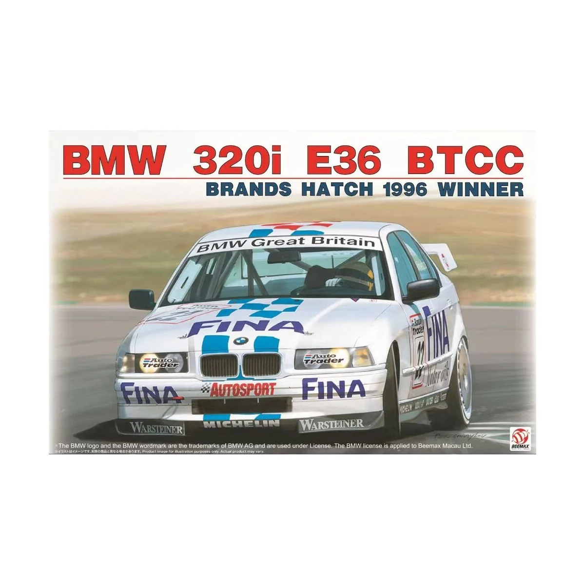 BMW 320i BTCC Brands Hatch 1996 Winner, 1/24 - NUNU-BEEMAX BX24045