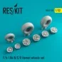 F/A-18 Hornet wheels set, 1/32 - ResKit Models RS32-0125