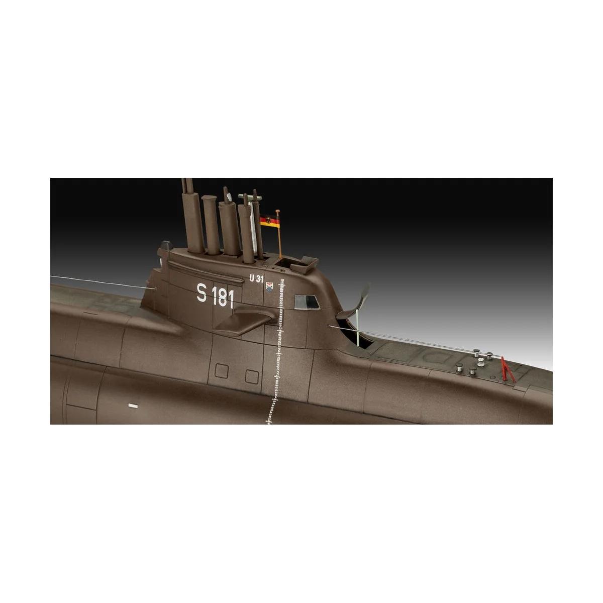 70 Jahre Bundeswehr:Wilhelm Bauer, Type 206A, Class2, 1/144 - Revel...