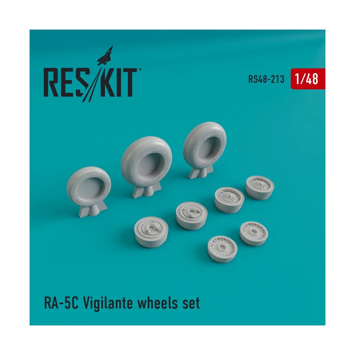 RA-5 Vigilante wheels set, 1/48 - ResKit Models RS48-0213