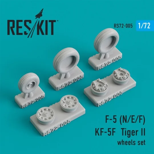 F-5 (N, E, F)/KF-5F Tiger II wheels set, 1/72 - ResKit Models RS72-...