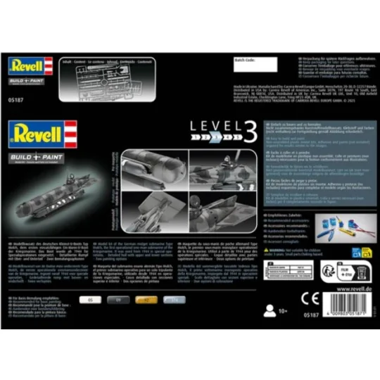 German Midget Submarine Type Molch, 1/72 - Revell 05187