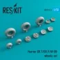 Harrier GR.7/GR.9/AV-8B wheels set, 1/72 - ResKit Models RS72-0212