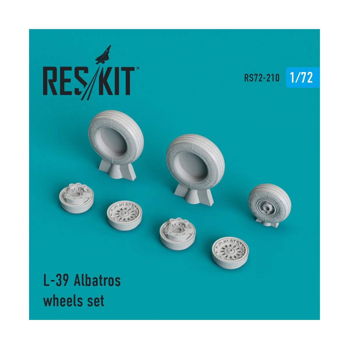 L-39 Albatros wheels set, 1/72 - ResKit Models RS72-0210