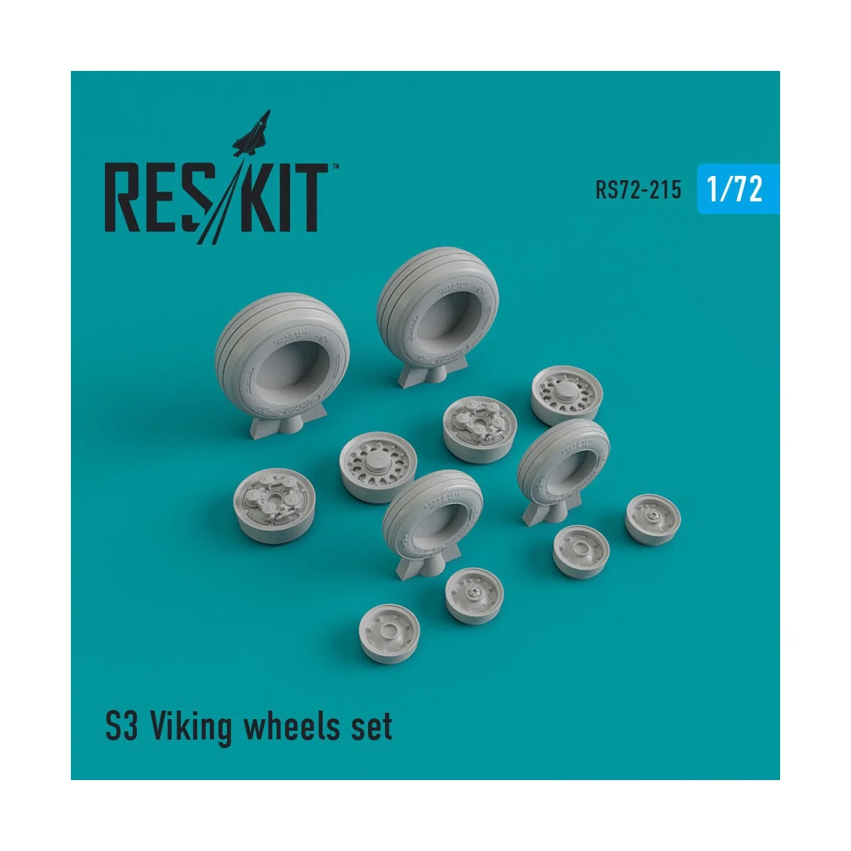 S-3 Viking wheels set, 1/72 - ResKit Models RS72-0215
