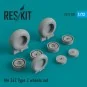 Me.262 type 2 wheels set, 1/72 - ResKit Models RS72-0205