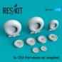 Do-335? Pfeil wheels set (weighted), 1/72 - ResKit Models RS72-0331