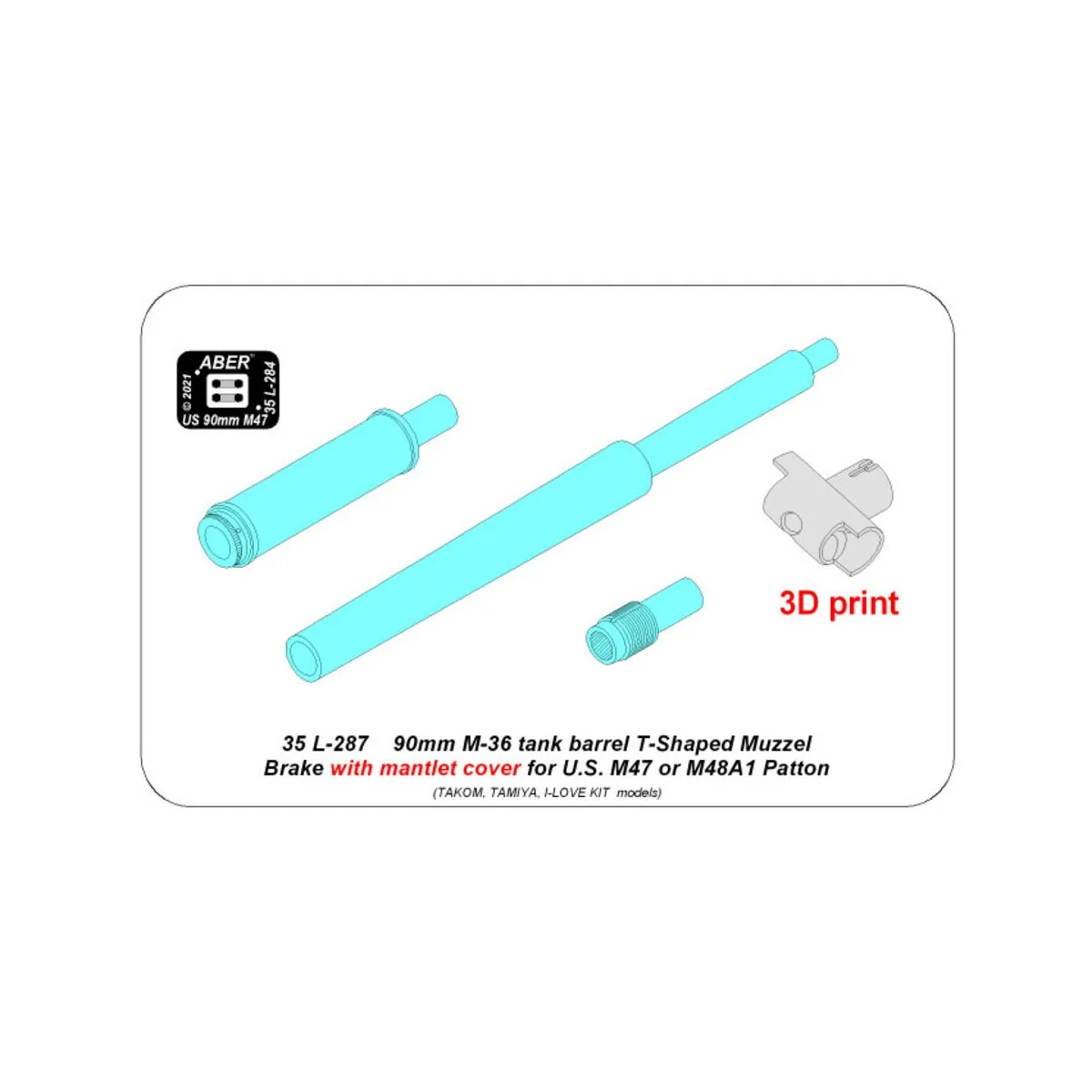 90 mm M-36 tank barrel T-shaped Muzzle Brake with mantlet cover for... 90 mm M-36 tank barrel T-shaped Muzzle Brake with mantlet cover for...