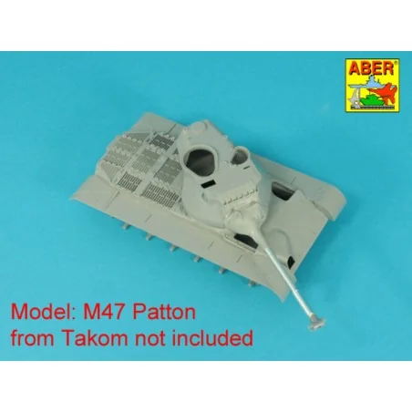 90 mm M-36 tank barrel T-shaped Muzzle Brake with mantlet cover for...