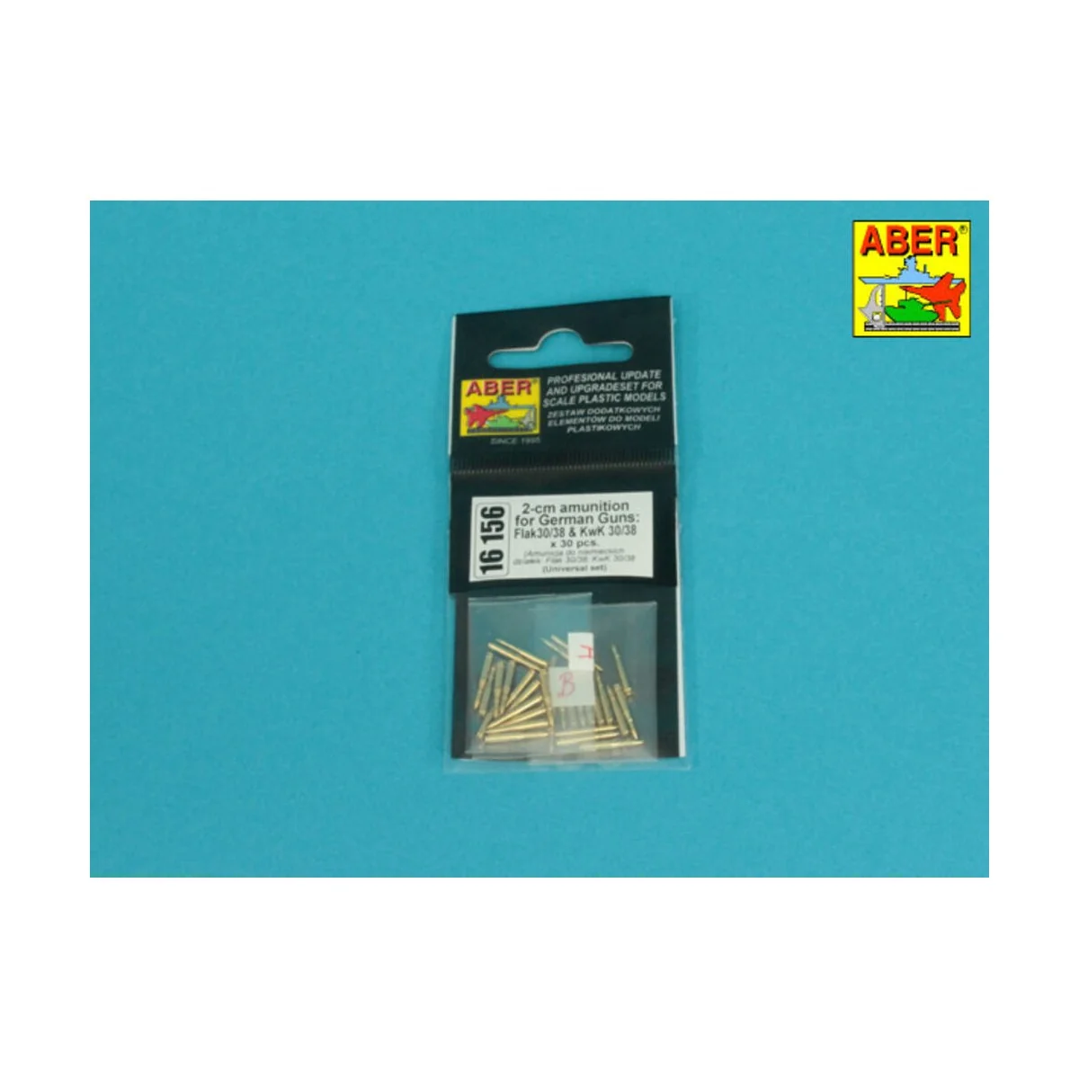 2-cm ammo x 30 pcs. for German Guns: Flak30/38 & KwK 30/38, 1/16 - ... 2-cm ammo x 30 pcs. for German Guns: Flak30/38 & KwK 30/38, 1/16 - ...
