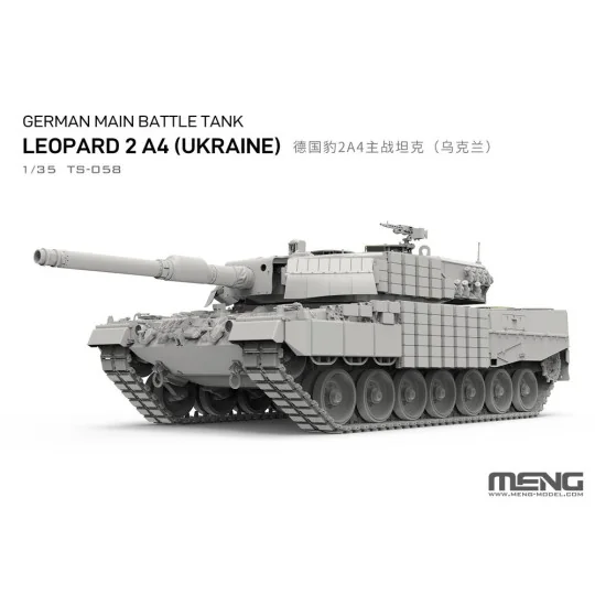 German Main Battle Tank Leopard 2A4 (Ukraine), 1/35 - MENG-Model TS... German Main Battle Tank Leopard 2A4 (Ukraine), 1/35 - MENG-Model TS...