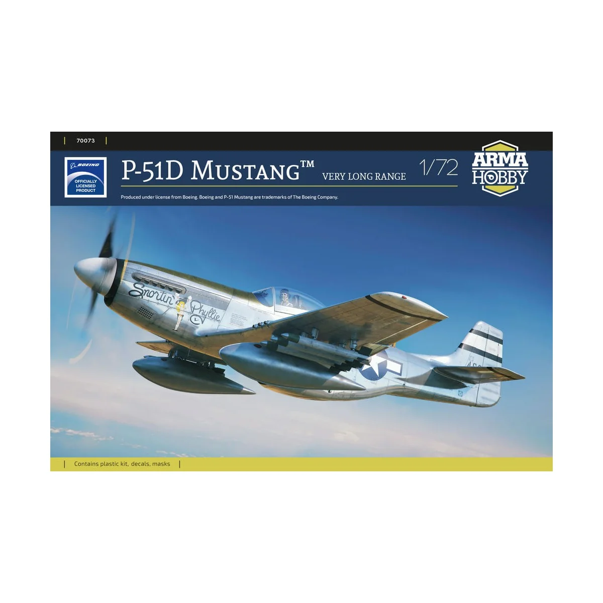 P-51D Mustang™ Very Long Range, 1/72 - Arma Hobby 70073 P-51D Mustang™ Very Long Range, 1/72 - Arma Hobby 70073