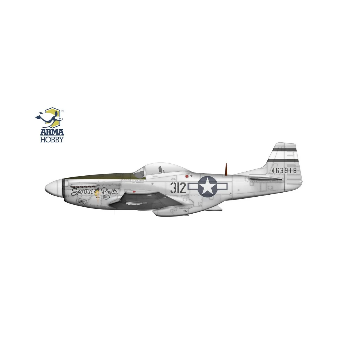 P-51D Mustang™ Very Long Range, 1/72 - Arma Hobby 70073 P-51D Mustang™ Very Long Range, 1/72 - Arma Hobby 70073