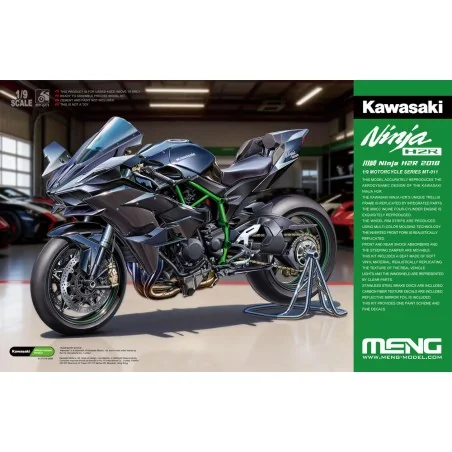 Kawasaki Ninja H2R 2018, 1/9 - MENG-Model MT-011