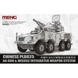 Chinese PLB625 AA Gun & Missile Integrated Weapon System, 1/72 - ME...