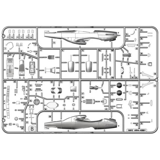 P-51D Mustang™ Very Long Range, 1/72 - Arma Hobby 70073 P-51D Mustang™ Very Long Range, 1/72 - Arma Hobby 70073