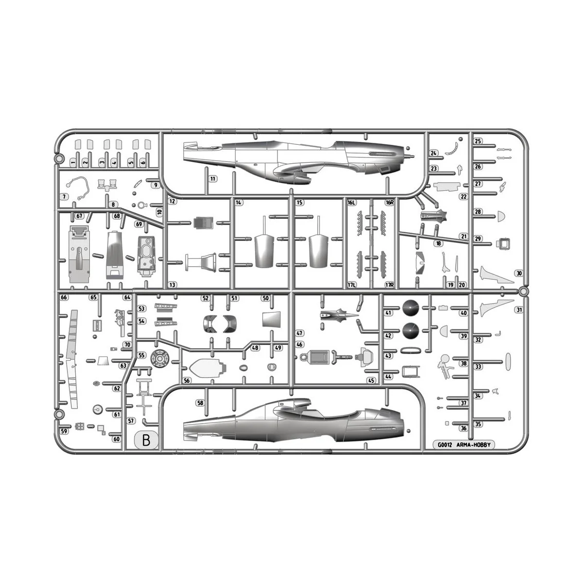 P-51D Mustang™ Very Long Range, 1/72 - Arma Hobby 70073 P-51D Mustang™ Very Long Range, 1/72 - Arma Hobby 70073