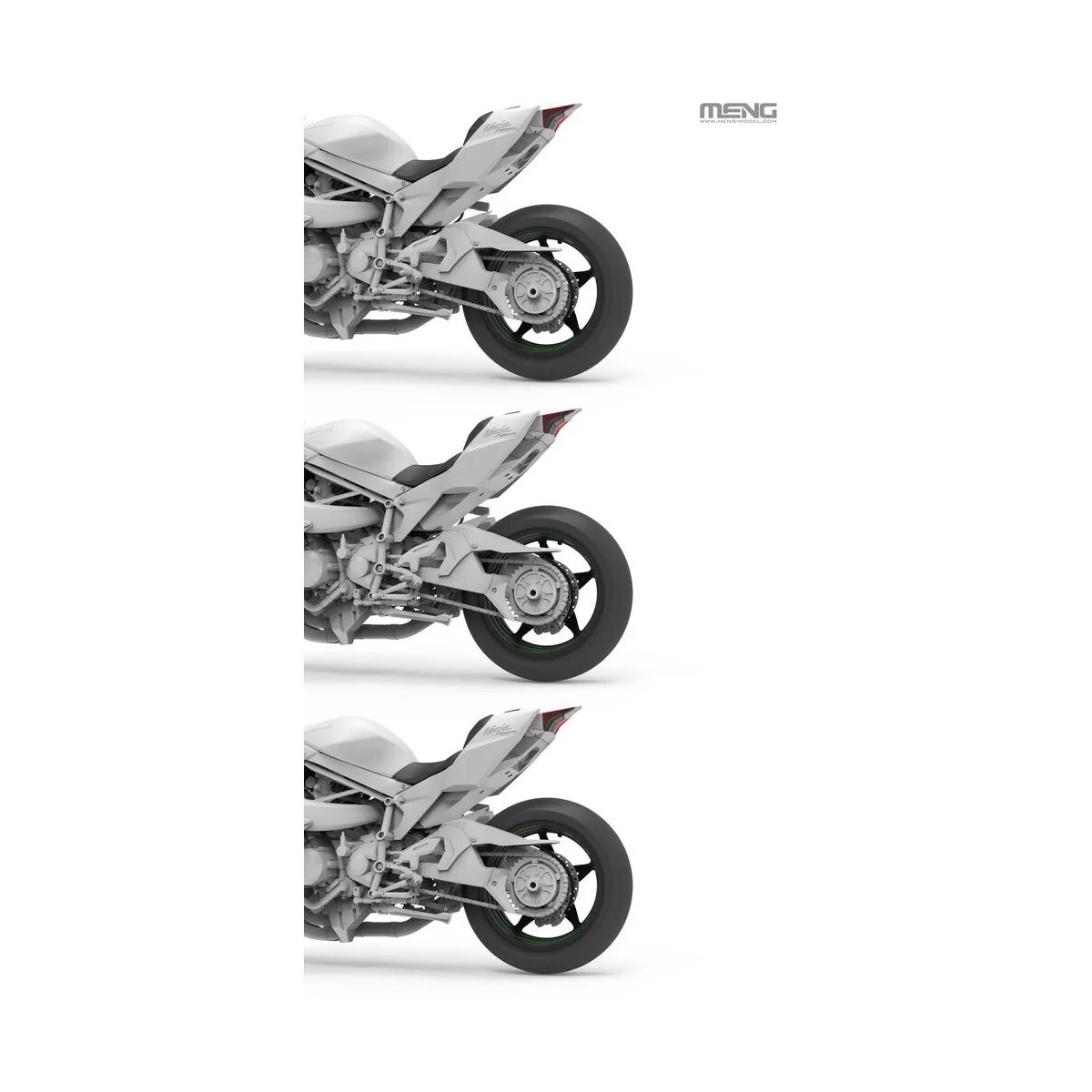 Kawasaki Ninja H2R 2018, 1/9 - MENG-Model MT-011 Kawasaki Ninja H2R 2018, 1/9 - MENG-Model MT-011