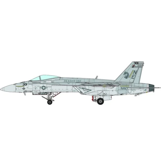 Boeing F/A-18E Super Hornet Golden Dragons, 1/48 - MENG-Model LS-023 Boeing F/A-18E Super Hornet Golden Dragons, 1/48 - MENG-Model LS-023