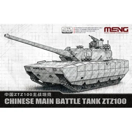 Chinese Main Battle Tank ZTZ100, 1/72 - MENG-Model 72-021
