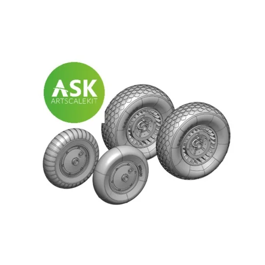Me 262 Wheels detail set - 3D print for Arma Hobby, 1/72 - Art Scal... Me 262 Wheels detail set - 3D print for Arma Hobby, 1/72 - Art Scal...