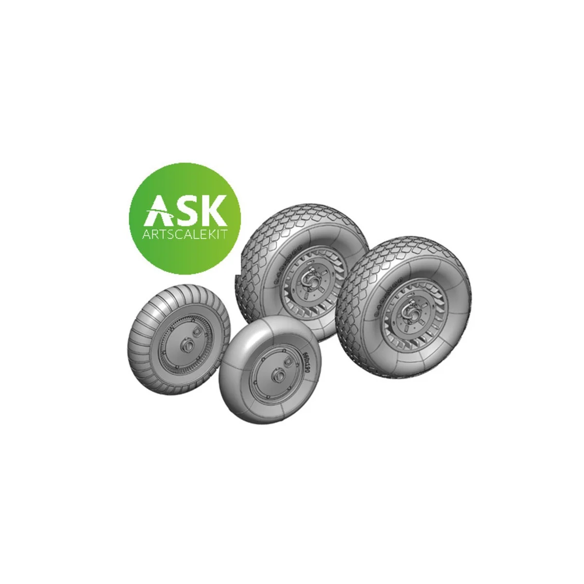 Me 262 Wheels detail set - 3D print for Arma Hobby, 1/72 - Art Scal... Me 262 Wheels detail set - 3D print for Arma Hobby, 1/72 - Art Scal...