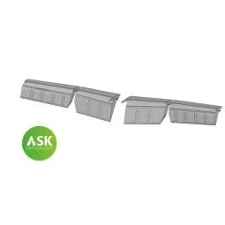 Me 262 flaps detail set - 3D print for Arma Hobby, 1/72 - Art Scale...