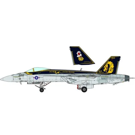 Boeing F/A-18E Super Hornet Golden Dragons, 1/48 - MENG-Model LS-023